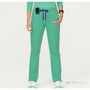 Figs L YOLA skinny pants surgical green NWT